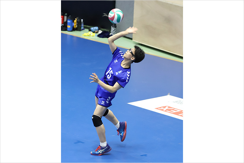写真:試合中の選手の様子