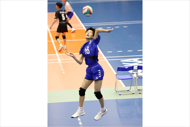 写真:試合中の選手の様子