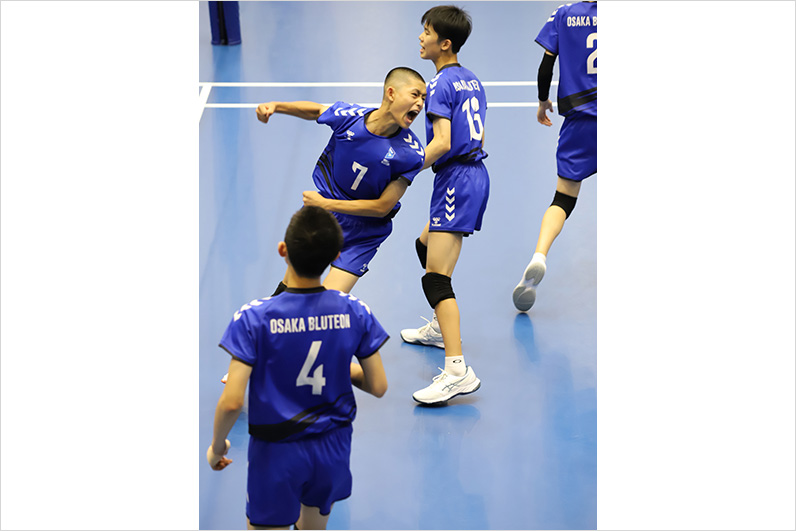 写真:試合中の選手の様子