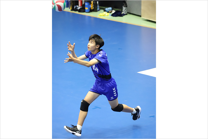 写真:試合中の選手の様子