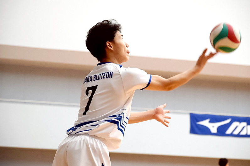 写真:試合中の選手の様子