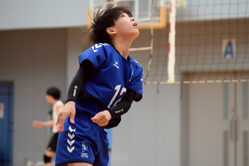 写真:試合中の選手の様子