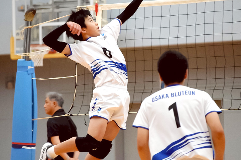 写真:試合中の選手の様子