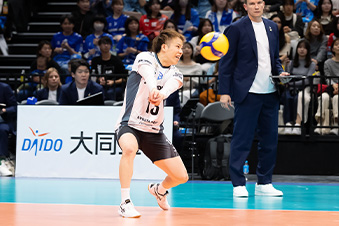 写真：リベロの山本選手