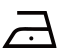 洗濯表示マーク：底面温度110℃を限度としてスチームなしでアイロン仕上げ処理ができる