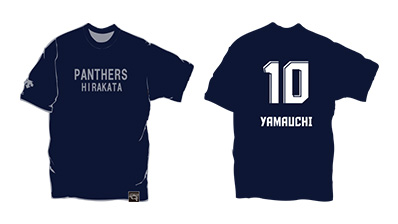 イラスト：デサントパンサーズホームタウンTシャツにマーク加工した場合のイメージ