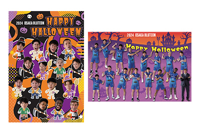 開幕戦限定購入特典の選手ハロウィンポストカード