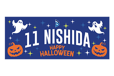 2026-27大阪ブルテオン ガチャの当たり券景品ハロウィンバージョンフェイスタオル