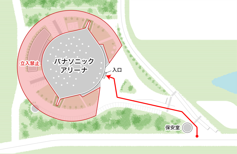 アリーナ外周平面図