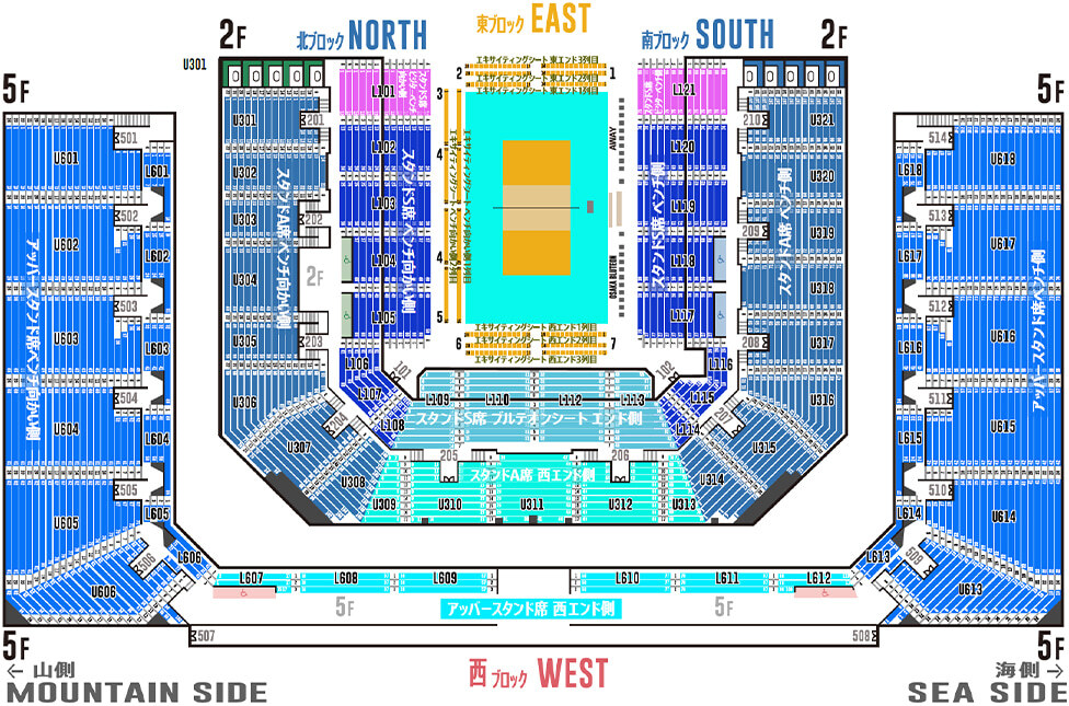 シートマップ全体